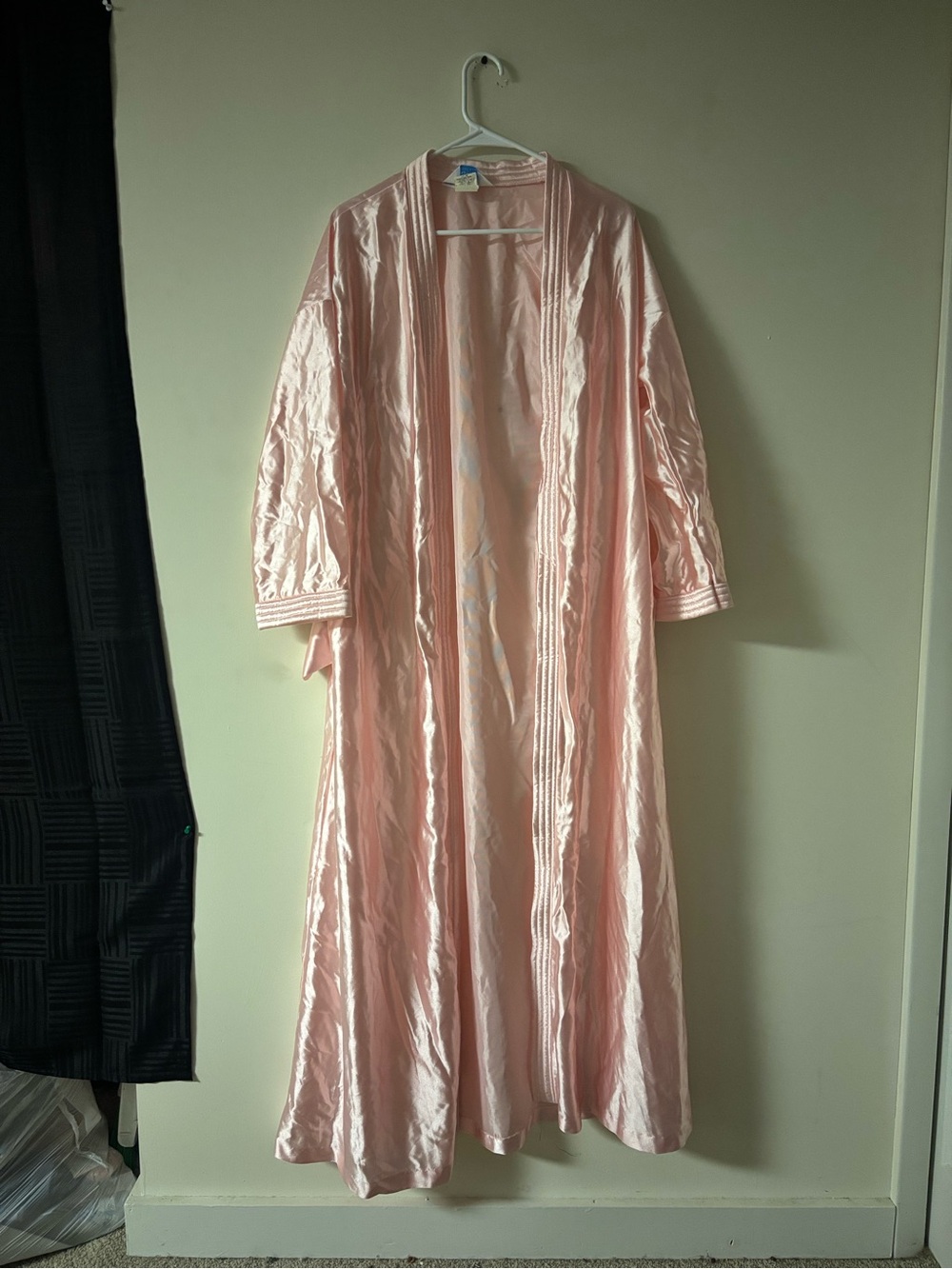 Vintage At Home Wear Pink Long Robe USA Made Women’s Large Loungewear